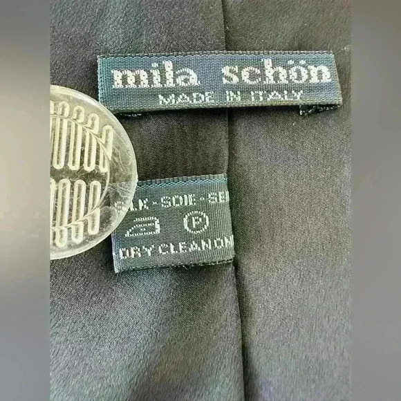 Mila Schon Men’s Tie 100% Silk Made in Italy - Picture 6 of 6